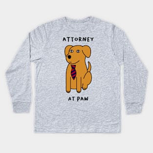 Attorney at Paw Kids Long Sleeve T-Shirt